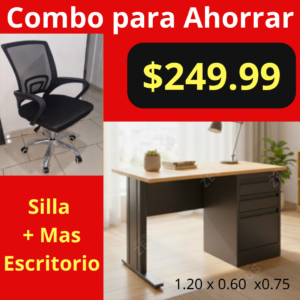 Combo para Ahorrar - Silla de Oficina Ejecutiva + Escritorio Ejecutivo