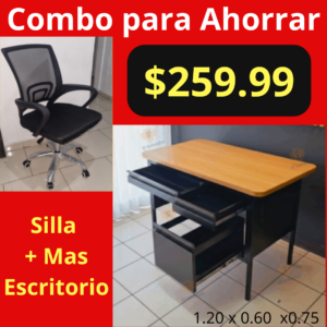 Combo para Ahorrar - Silla de Oficina Ejecutiva + Escritorio Ejecutivo