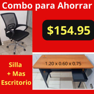 Combo para Ahorrar - Silla de Oficina Ejecutiva + Escritorio Ejecutivo