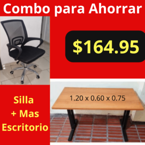 Combo para Ahorrar - Silla de Oficina Ejecutiva + Escritorio Ejecutivo