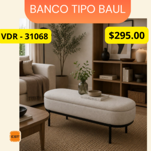 Banco Tipo Baul Zeus VDR 31068 Premium - Ergonomía Avanzada y Diseño Corporativo