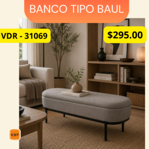 Banco Tipo Baul Zeus VDR 31069 Premium - Ergonomía Avanzada y Diseño Corporativo
