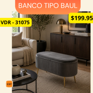 Banco Tipo Baul Zeus VDR 31075 Premium - Ergonomía Avanzada y Diseño Corporativo