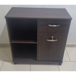 Mueble para impresora de Melamina - Con Rodos - 0.80m Largo x 0.40m Fondo x 0.80m Alto Total