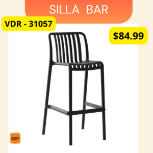 Silla Cafeteria Zeus VDR 31057 Black Premium - Ergonomía Avanzada y Diseño Corporativo