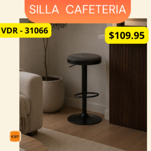 Silla tipo Banco para Cafeteria Zeus VDR 31066 Premium - Ergonomía Avanzada y Diseño Corporativo