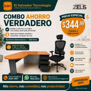 Combo para Ahorro Ejecutivo - Escritorio mas Silla de Oficina - 331