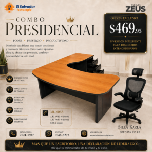 Combo para Ahorro Ejecutivo - Escritorio mas Silla de Oficina - 343