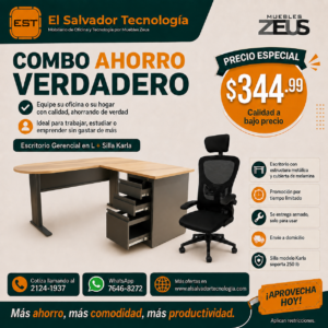 Combo para Ahorro Ejecutivo - Escritorio mas Silla de Oficina - 333