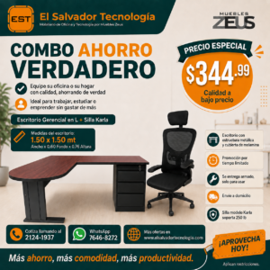 Combo para Ahorro Ejecutivo - Escritorio mas Silla de Oficina - 332