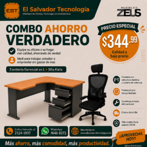 Combo para Ahorro Ejecutivo - Escritorio mas Silla de Oficina - 336