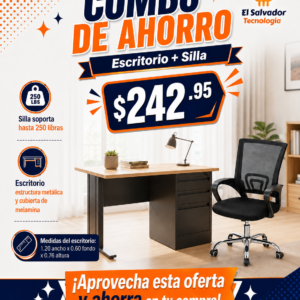 Combo para Ahorro - Escritorio mas Silla de Oficina -119