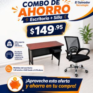 Combo para Ahorro - Escritorio mas Silla de Oficina -110