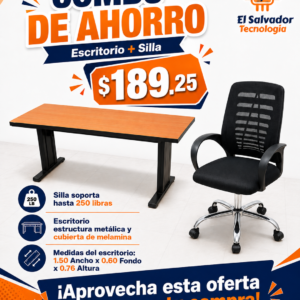 Combo para Ahorro - Escritorio mas Silla de Oficina -122