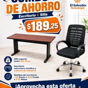 Combo para Ahorro - Escritorio mas Silla de Oficina -121
