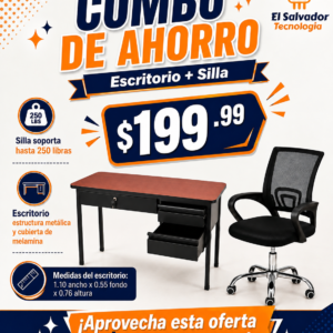 Combo para Ahorro - Escritorio mas Silla de Oficina -116