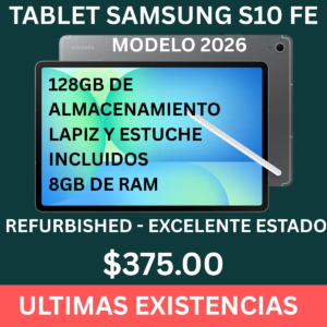 Tablet Samsung S10 FE Estado Excelente