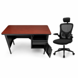 Silla de Oficina Ejecutiva para Dolor de Espalda mas Escritorio A 8 | Muebles Zeus El Salvador