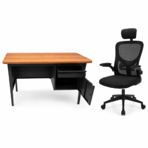 Silla de Oficina Ejecutiva de Alto Rendimiento mas Escritorio A 9 | Muebles Zeus El Salvador