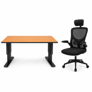 Silla de Oficina Ejecutiva para Largas Jornadas mas Escritorio A 3 | Muebles Zeus El Salvador