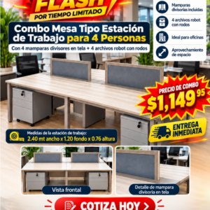 Combo Estacion de trabajo Mas 4 Archivos Robot