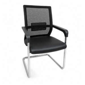 Silla de Oficina de Espera Confortable Trineo Elegante Francesa XF002 | Muebles Zeus El Salvador