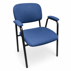 Silla de Oficina de Espera Confortable Brazos de Tela | Muebles Zeus El Salvador