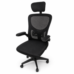 Silla de Oficina Gerencial para Dolor de Espalda Karla Reposabrazos Flexibles Reposacabezas Ajustable | Muebles Zeus El Salvador