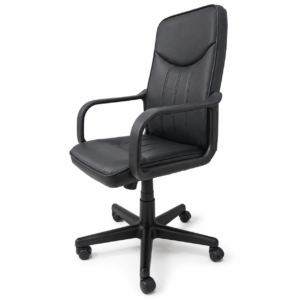 Silla de Oficina Ergonómica BRITANIA L031 de Cuero PU | Muebles Zeus El Salvador