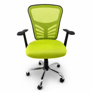 Silla de Oficina Ejecutiva para Dolor de Espalda Monica Green de Malla | Muebles Zeus El Salvador