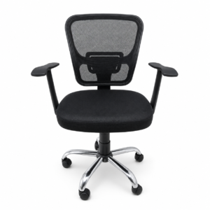 Silla de Oficina Secretarial para Home Office Munich mkt 250smn de Malla | Muebles Zeus El Salvador
