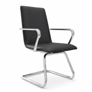 Silla de Oficina Ejecutiva con Soporte Lumbar Estilo Trineo Modelo Oxford Soporta hasta 330 Libras | Muebles Zeus El Salvador