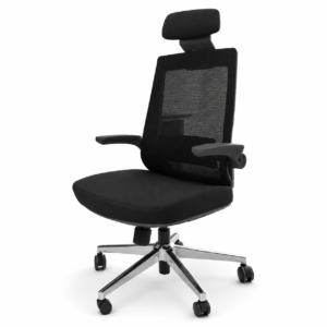 Silla de Oficina Ejecutiva con Soporte Lumbar Modelo Bari Soporta hasta 300 Libras mkt 300sba | Muebles Zeus El Salvador
