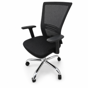 Silla de Oficina Gerencial para Largas Jornadas Ergonomica N080 Modelo Samurai de Malla | Muebles Zeus El Salvador